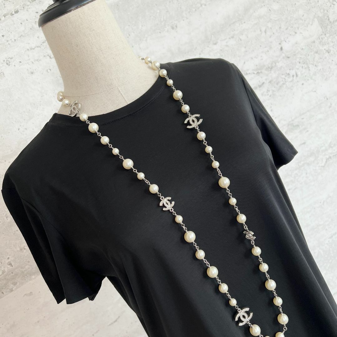 未使用★CHANEL★チェーン★COCOボタン★コットン★サマーワンピース CHANEL - 未使用タグ☆CHANEL☆チェーン☆COCO☆コットン