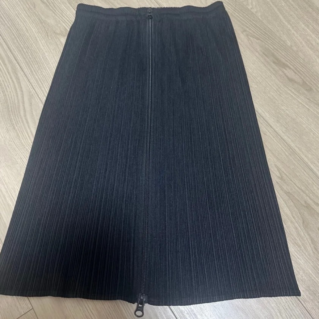 PLEATS PLEASE ISSEY MIYAKE(プリーツプリーズイッセイミヤケ)のpleats please プリーツプリーズ　ジップ　スカート レディースのスカート(ひざ丈スカート)の商品写真