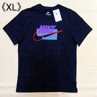 ナイキ(NIKE)の[新品] NIKE ナイキ Tシャツ ビッグスウッシュ NIKEロゴ 黒 XL(Tシャツ/カットソー(半袖/袖なし))