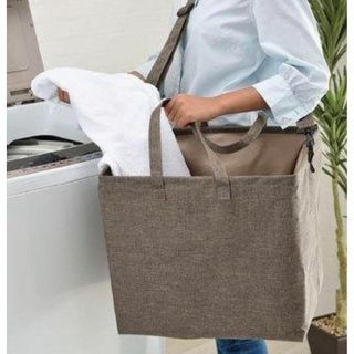 洗濯かご　ランドリーバスケット　洗濯物入れ　ランドリーバッグ(日用品/生活雑貨)