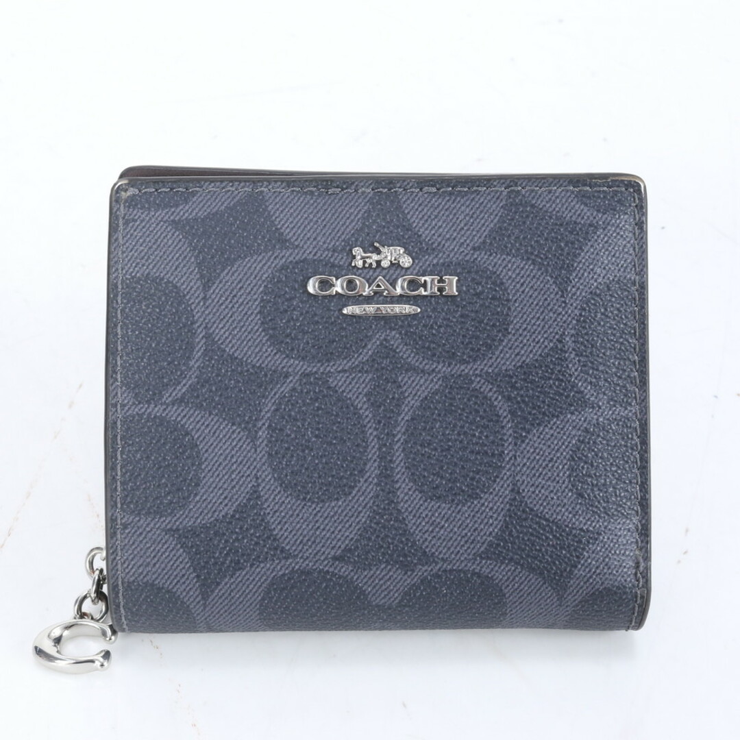 COACH - 美品 コーチ シグネチャー スナップ ウォレット レザー
