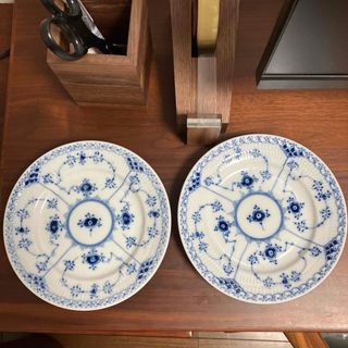 ロイヤルコペンハーゲン(ROYAL COPENHAGEN)のロイヤルコペンハーゲン ブルーフルーテッド ハーフレース17cm セット(食器)
