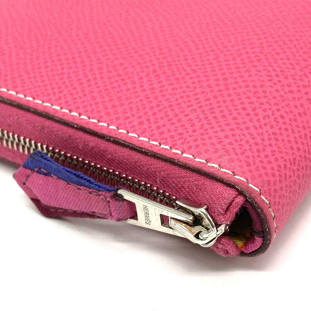 Hermes エルメス 長財布 アザップロング シルクイン 財布 ピンク HERMES - エルメス HERMES アザップロング シルクイン ラウンド