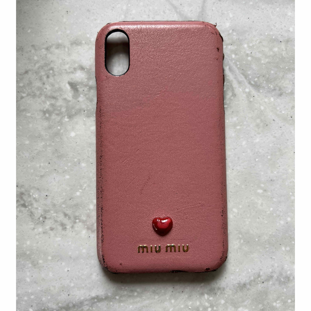 MIU MIU iPhoneケース ピンク Miu Miu iPhone phone case 7 - 8 Plus pink leather orig box