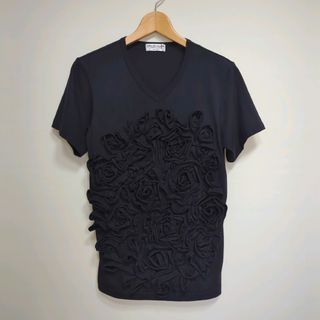 コムデギャルソン(COMME des GARCONS)の★日本製 robe de chambre デザイン フリル カットソー Tシャツ(Tシャツ(半袖/袖なし))