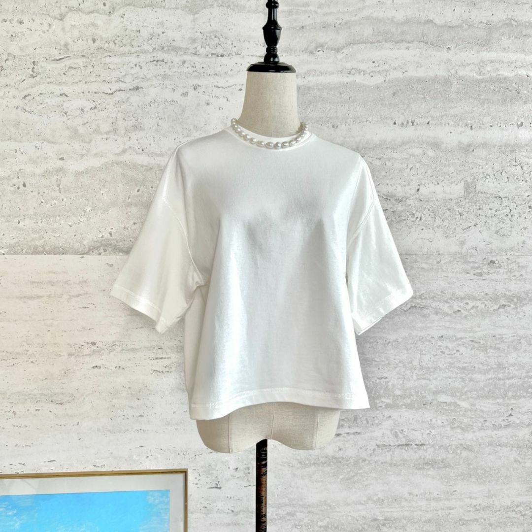 BOTTEGA VENETA - 未使用★Bottega Veneta★ロゴ刺繍★ホワイト★半袖Tトップス
