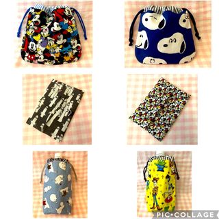 【ふみ様専用】ハンドメイド巾着&ペット&ティッシュ☆計6点(その他)