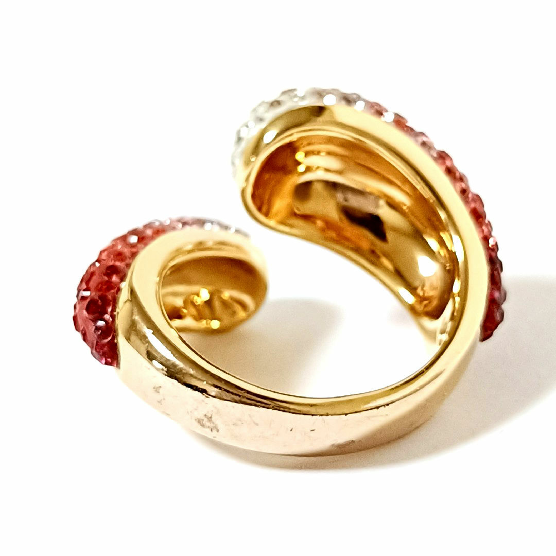 SWAROVSKI♥スワロフスキー リング パヴェ 大ぶり 指輪 希少 55 SWAROVSKI - スワロフスキー♥指輪 リング 大ぶり 大きい パヴェ