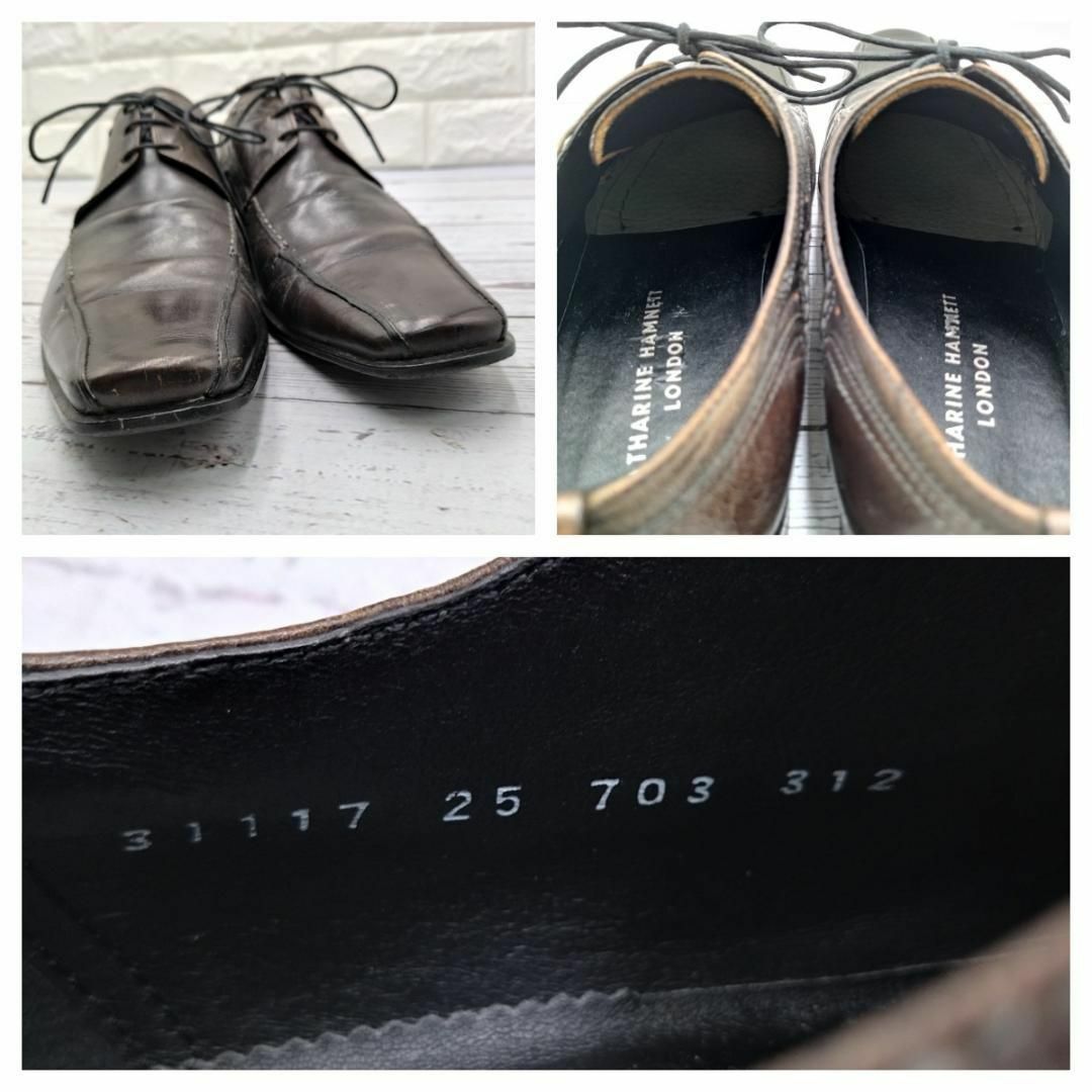 【未使用】 katharine hamnett london レザーシューズ KATHARINE HAMNETT LONDON - キャサリンハムネットロンドン 25