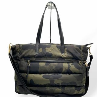 ナンニーニ(NANNINI)の美品　NANNINI ナンニーニ　２way トートバッグ ナイロン　大容量　カモ(トートバッグ)