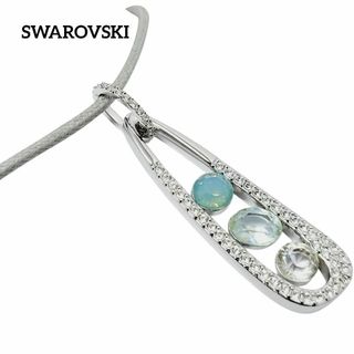 スワロフスキー(SWAROVSKI)の【未使用】SWAROVSKI ネックレス コード グレー シルバー(ネックレス)