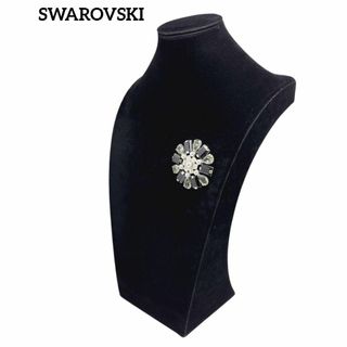 スワロフスキー(SWAROVSKI)のk2様【極美品】SWAROVSKI ブローチ 特大 カラーストーン パール(ブローチ/コサージュ)