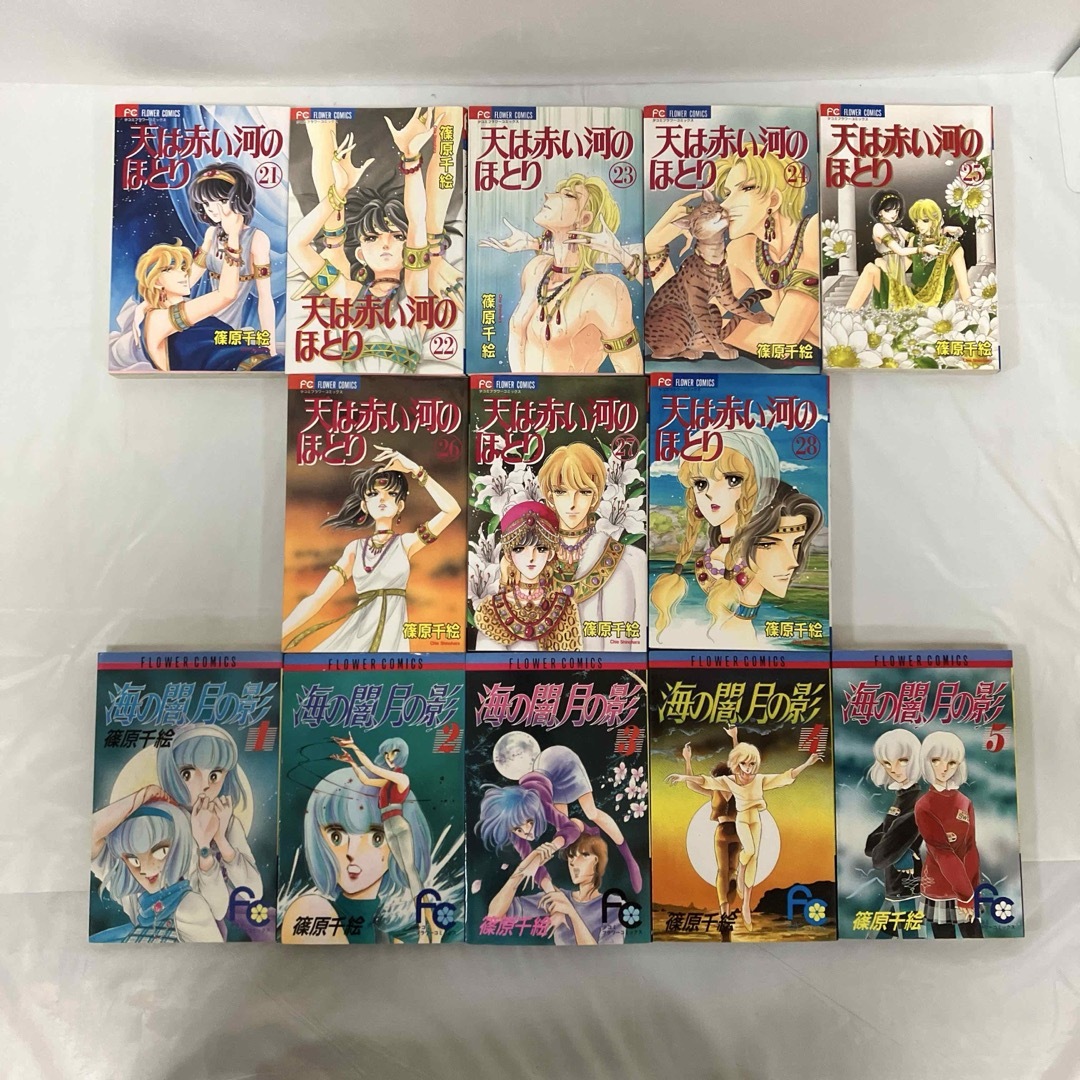 天(そら)は赤い河のほとり 全巻＋海の闇、月の影　全巻セット エンタメ/ホビーの漫画(少女漫画)の商品写真