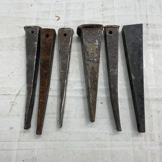 h6589 鉄骨 割り矢 約14&#12316;15cm 6本セット 割矢 (その他)