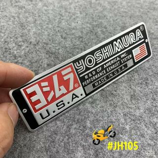 ヨシムラ🇺🇸USA#YOSHIMURA/バイク“アルミ”ステッカー✖1⃣枚