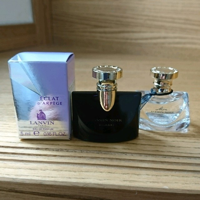 BVLGARI(ブルガリ)の香水三点セットBVLGARI & LANVIN コスメ/美容の香水(香水(女性用))の商品写真