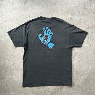 サンタクルーズ(Santa Cruz)の90s00s サンタクルーズ tシャツ 墨黒 L相当 nhsタグ フェード(Tシャツ/カットソー(半袖/袖なし))
