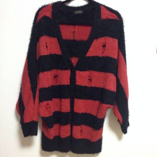 再入荷 WORLD WIDE LOVE! ワールドワイドラブ ボーダー ダメージニット