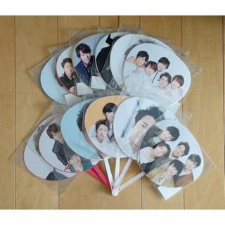 嵐　大野智/集合　ミニうちわ　12枚セット　(バラ売り不可)(アイドルグッズ)