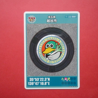 越谷市(埼玉県）ﾏﾝﾎｰﾙｶｰﾄﾞ(印刷物)