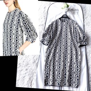マックスマーラ(Max Mara)の新品‼️ 2025SS 18,3万最高級 白タグマックスマーラジャガードワンピース(ひざ丈ワンピース)