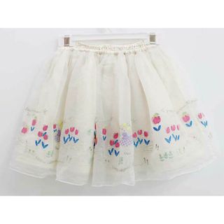 ニットプランナー(KP)のケーピー ニットプランナー スカート 110cm キッズ 女児 白系【中古】【新入荷!】☆(スカート)