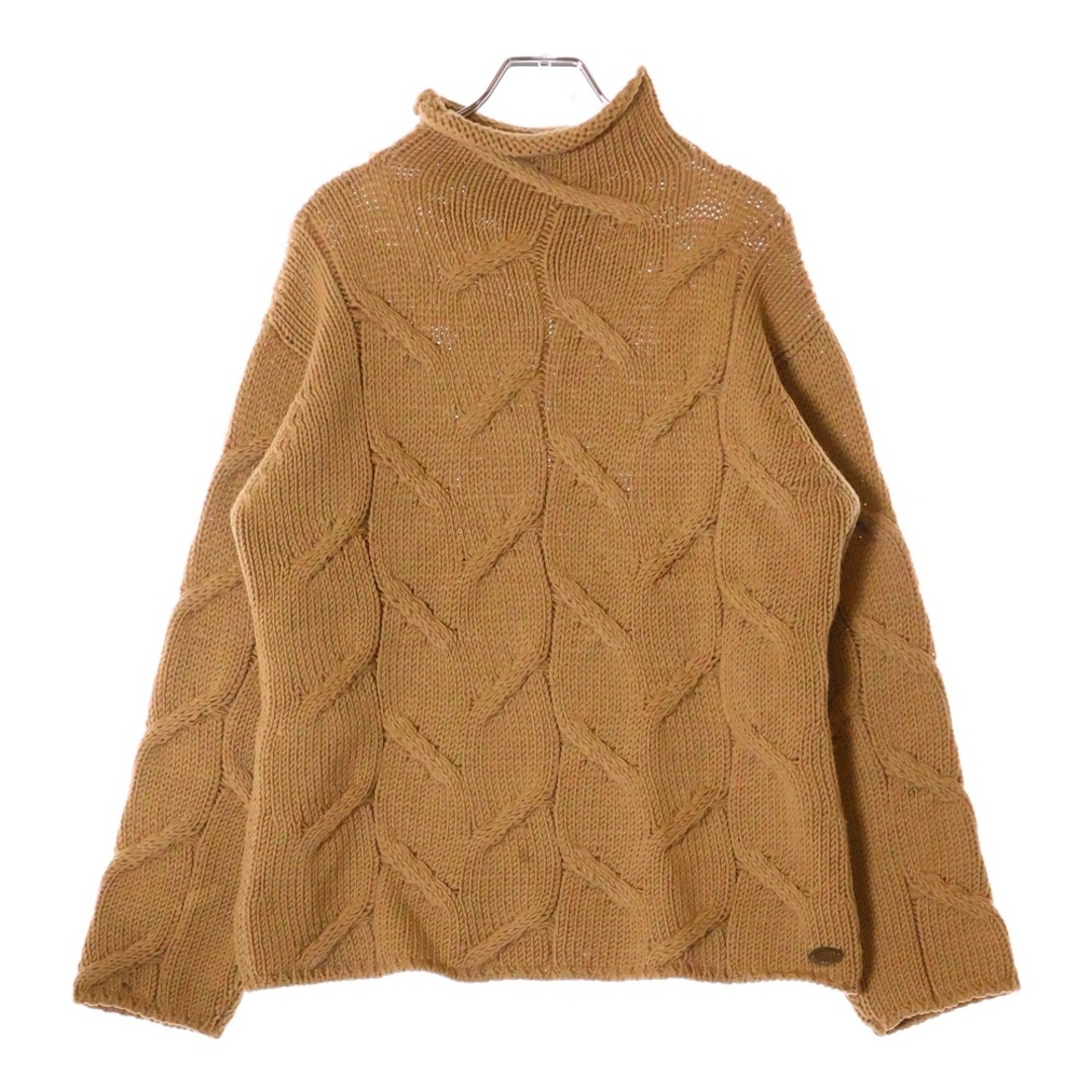 CHANEL(シャネル)のCHANEL シャネル 09AW ハイネックニット 長袖 ブラウン ウール #38 P13655V00633 レディースのトップス(ニット/セーター)の商品写真
