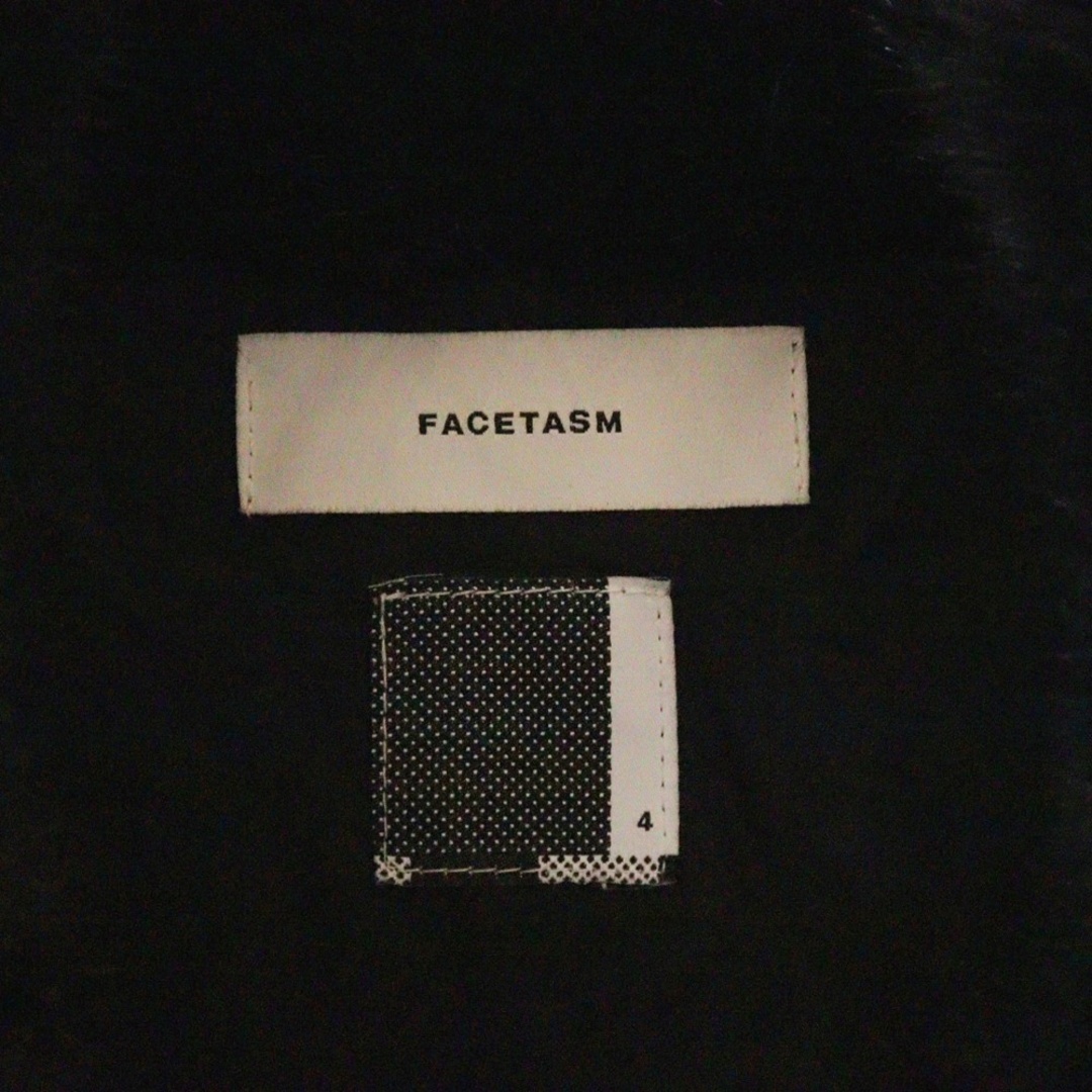 FACETASM(ファセッタズム)のFACETASM ファセッタズム 21AW LEOPARD FAUX FUR PEA COAT レオパード ファーコート ブラック CSW-CO-M03 メンズのジャケット/アウター(フライトジャケット)の商品写真