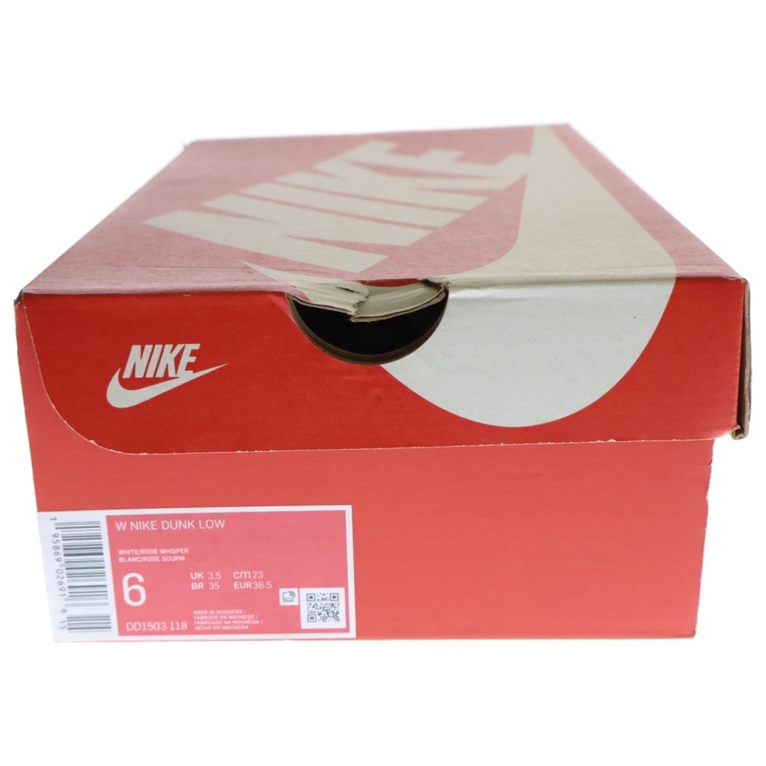 NIKE(ナイキ)のNIKE ナイキ WMNS DUNK LOW ROSE WHISPER DD1503‐118 ウィメンズ ダンク ローズウィスパー ローカットスニーカー シューズ ホワイト/ピンク US6/23cm メンズの靴/シューズ(スニーカー)の商品写真