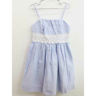 ラルフローレン(Ralph Lauren)のラルフローレン キャミソールワンピース 130cm キッズ 女児 サックス×白【中古】【新入荷!】♪(ワンピース)