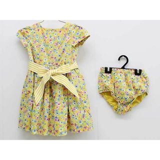 ラルフローレン(Ralph Lauren)のラルフローレン ブルマ付半袖ワンピース 85cm キッズ 女児 黄色【中古】【新入荷!】☆(ワンピース)