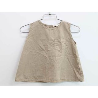 キャラメルベビー&チャイルド(Caramel baby&child )のキャラメル ノースリーブブラウス 92cm キッズ 女児 ベージュ【中古】【新入荷!】♪(シャツ/カットソー)