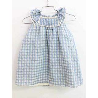 Caramel baby&child  - キャラメル ノースリーブワンピース 92cm キッズ 女児 サックス×白【中古】【新入荷!】♪