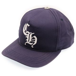 クロムハーツ(Chrome Hearts)のCHROME HEARTS クロムハーツ CH HAT CH刺繍ベースボールキャップ 帽子 ネイビー(キャップ)
