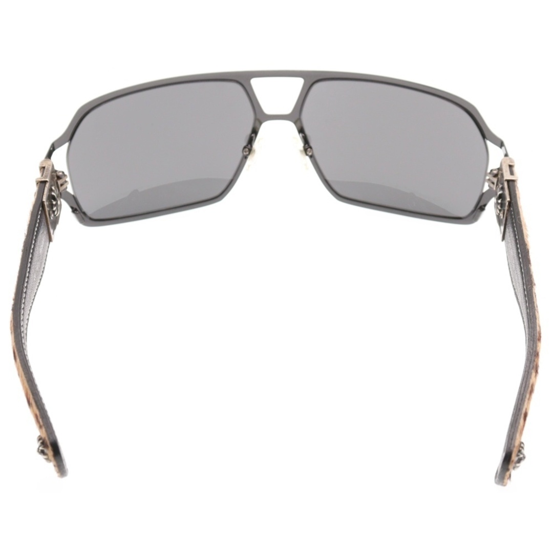 Chrome Hearts(クロムハーツ)のCHROME HEARTS クロムハーツ REHAB-1 ハラコ レオパードサングラス メガネ ブラウン 63 メンズのファッション小物(サングラス/メガネ)の商品写真