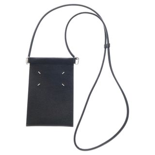 メゾンマルジェラ(Maison Margiela（旧Maison Martin Margiela）)のMaison Margiela メゾンマルジェラ HANGING PHONE POUCH レザーフォンケースショルダーバッグ ブラック SA1VZ0002(ショルダーバッグ)