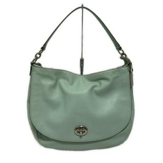 コーチ(COACH)のCOACH(コーチ) ショルダーバッグ ターンロック ホーボー ペブル レザー 36762 ライトグリーン レザー(ショルダーバッグ)