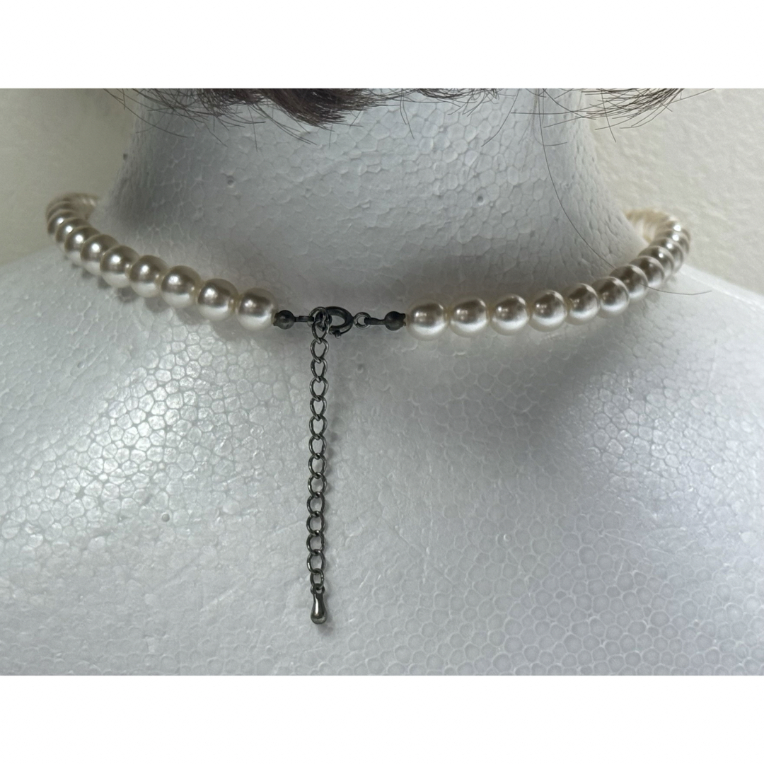 大粒パールネックレス フォーマル レディースのアクセサリー(ネックレス)の商品写真