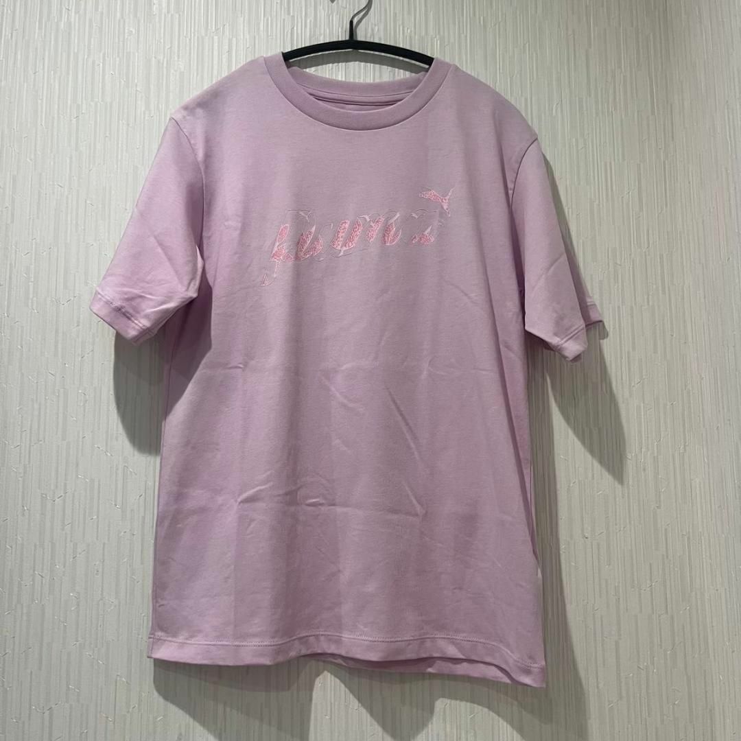 PUMA(プーマ)のPUMA レディース Tシャツ Sサイズ ライラック　未使用 レディースのトップス(Tシャツ(半袖/袖なし))の商品写真
