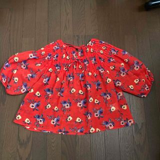 ダブルクローゼット(w closet)の花柄トップス(シャツ/ブラウス(半袖/袖なし))