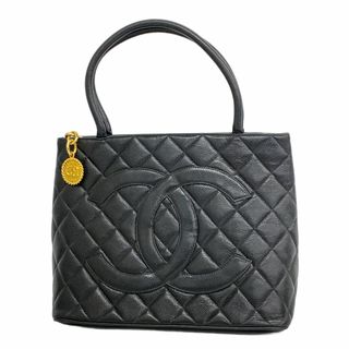 シャネル(CHANEL)の★SALE【5gb2150-h】シャネル トートバッグ 復刻トート キャビアスキン ブラック ゴールド金具【中古】レディース(トートバッグ)