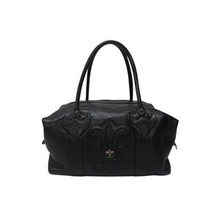 クロムハーツ(Chrome Hearts)の極美品 CHROME HEARTS クロムハーツ モニカ ハンドバッグ BSフレア ブラック シルバー金具 中古 4b004563(ハンドバッグ)
