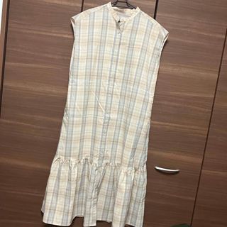 ジーユー(GU)のGU チェックワンピース(ロングワンピース/マキシワンピース)