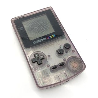 【中古】本体）【ジャンク】任天堂/ゲームボーイカラー クリアパープル/CGB-001/通電確認OK[6][240006552089](携帯用ゲーム機本体)