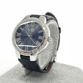 シチズン(CITIZEN)のCitizen シチズン ソーラー 腕時計  E031-S110041 ネイビー レザー レディース エコドライブ ダイヤベゼル　241003000742(その他)