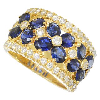 ポンテヴェキオ(Ponte Vecchio)のポンテヴェキオ サファイア2.20ct ダイヤ0.75ct リング YG 12号(リング(指輪))