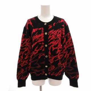 レオナール(LEONARD)のレオナール ファーストライン 総柄 カーディガン ニット ウール M ■GY09(カーディガン)