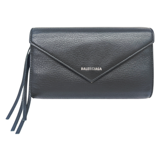 バレンシアガ(BALENCIAGA)のBALENCIAGA　バレンシアガ　ペーパーマニー　371661　ラージウォレット　ファスナー長財布　ブラック　黒　メンズ　レディース　 【ブランドギャラリー東心斎橋店】(財布)