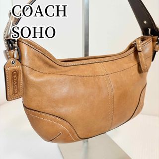 コーチ(COACH)の【美品】オールドコーチ ソーホー 三日月型 ショルダーバッグ ハンドバッグ 茶(ショルダーバッグ)