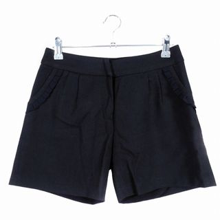 ミッシュマッシュ(MISCH MASCH)のミッシュマッシュ ショーパン パンツ ショート タック フリル 無地 S 黒(ショートパンツ)